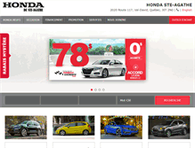 Tablet Screenshot of hondasteagathe.com